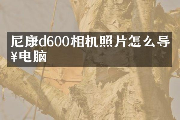 尼康d600相机照片怎么导入电脑