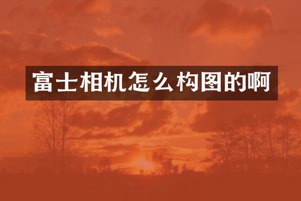 富士相机怎么构图的啊