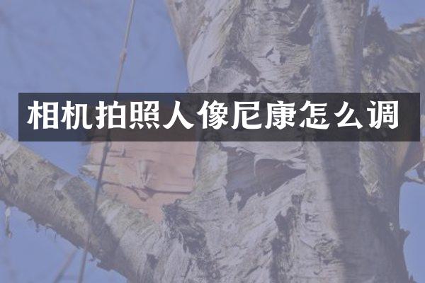 相机拍照人像尼康怎么调