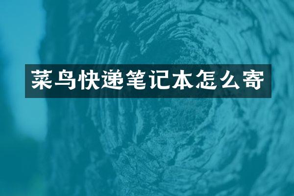 菜鸟快递笔记本怎么寄