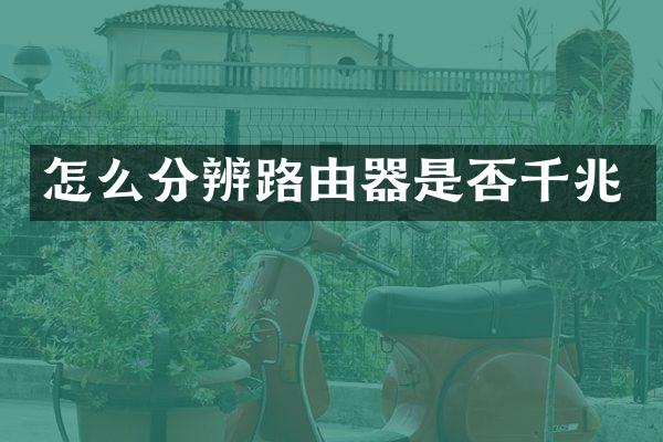 怎么分辨路由器是否千兆