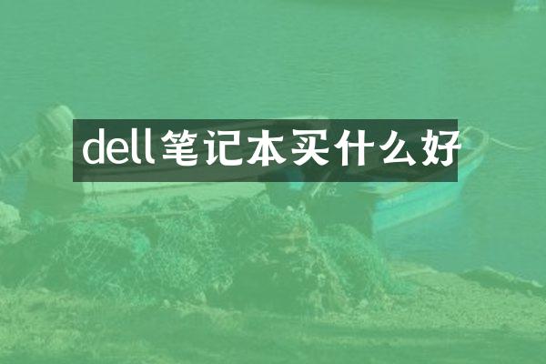 dell笔记本好