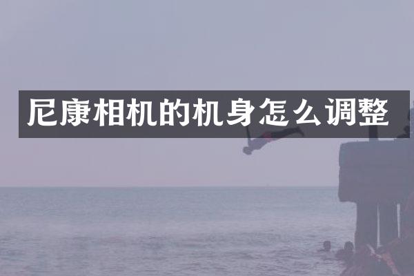 尼康相机的机身怎么调整