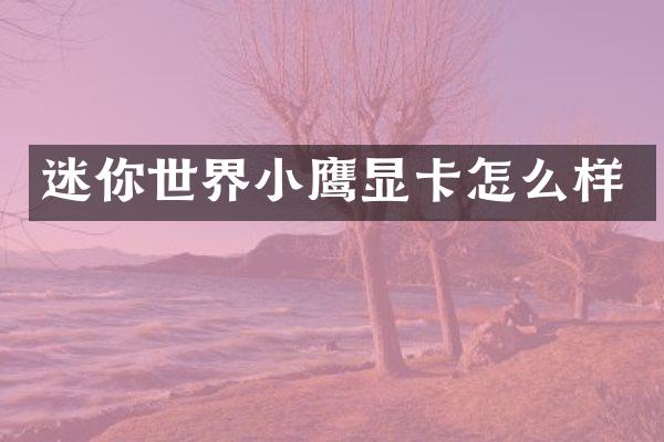 迷你世界小鹰显卡怎么样