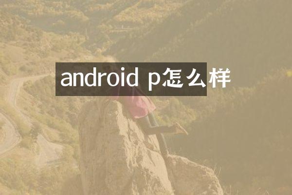 android p怎么样