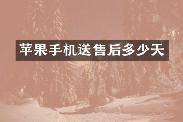 苹果手机送售后多少天