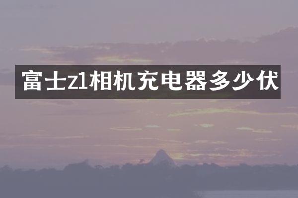 富士z1相机充电器多少伏
