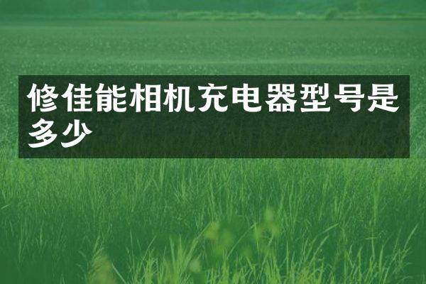 修佳能相机充电器型号是多少