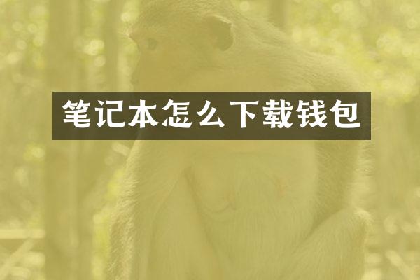 笔记本怎么下载钱包