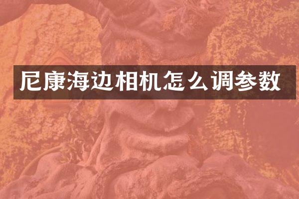 尼康海边相机怎么调参数