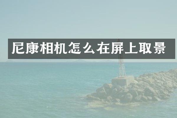 尼康相机怎么在屏上取景