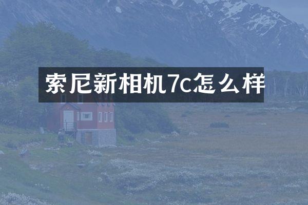 新相机7c怎么样