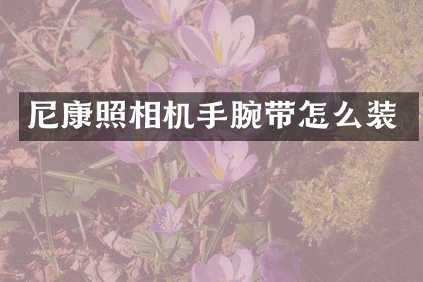 尼康照相机手腕带怎么装