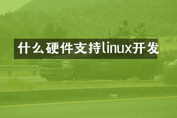 什么硬件支持linux开发