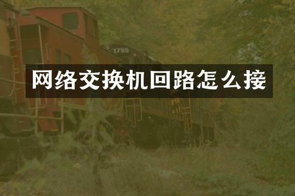 网络交换机回路怎么接