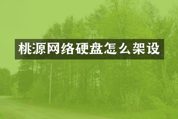 桃源网络硬盘怎么架设