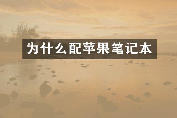 为什么配苹果笔记本