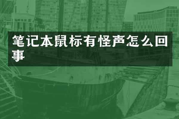 笔记本鼠标有怪声怎么回事