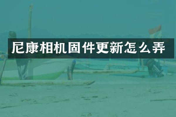 尼康相机固件更新怎么弄