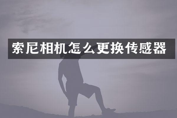 相机怎么更换传感器