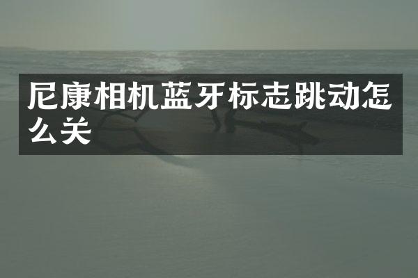 尼康相机蓝牙标志跳动怎么关