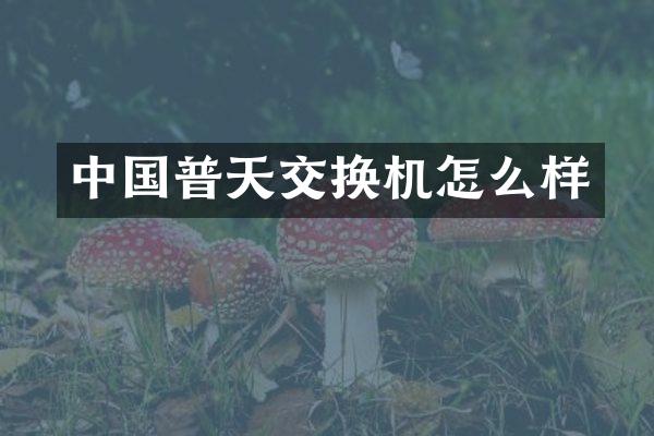 中国普天交换机怎么样