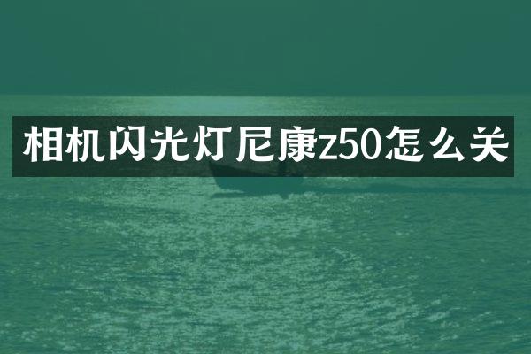 相机闪光灯尼康z50怎么关