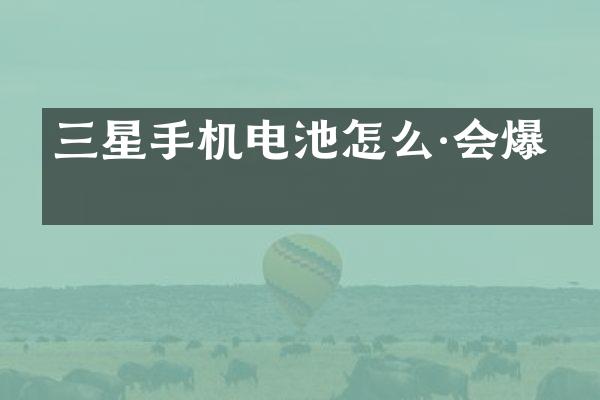 三星手机电池怎么·会爆炸