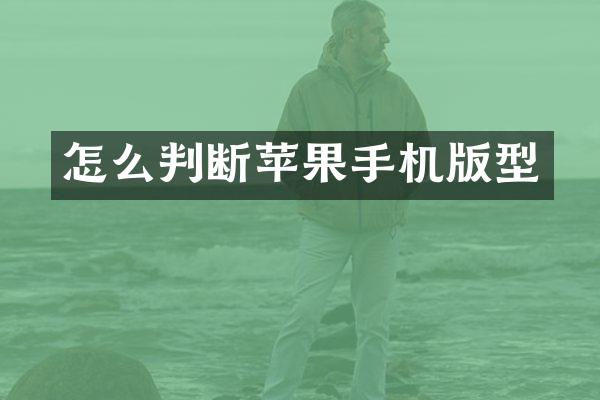 怎么判断苹果手机版型