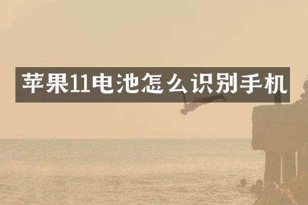 苹果11电池怎么识别手机