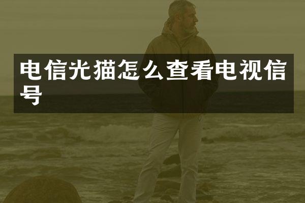 电信光猫怎么查看电视信号