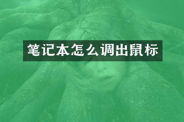 笔记本怎么调出鼠标