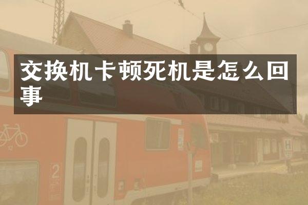 交换机卡顿死机是怎么回事