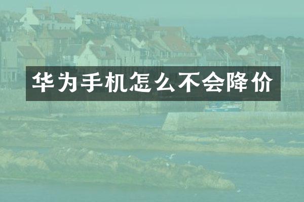 华为手机怎么不会降价