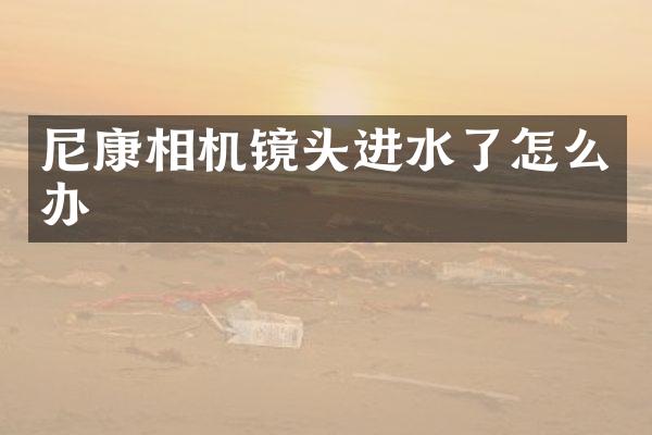 尼康相机镜头进水了怎么办