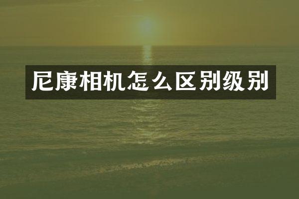 尼康相机怎么区别级别