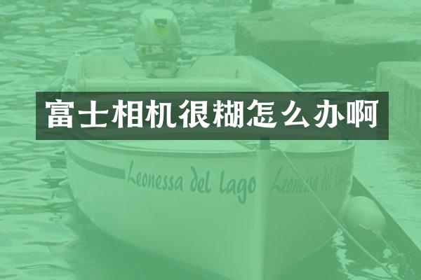 富士相机很糊怎么办啊