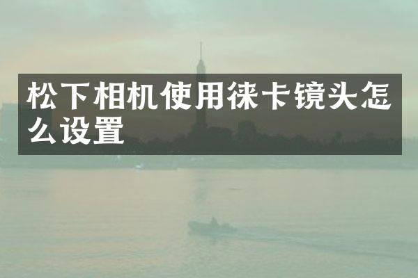 相机使用徕卡镜头怎么设置