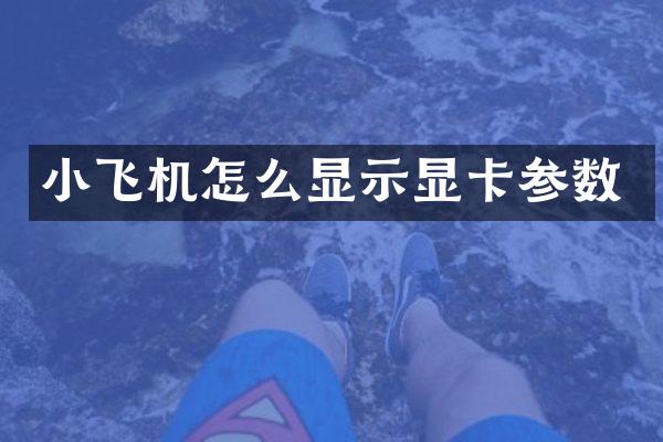 小飞机怎么显示显卡参数