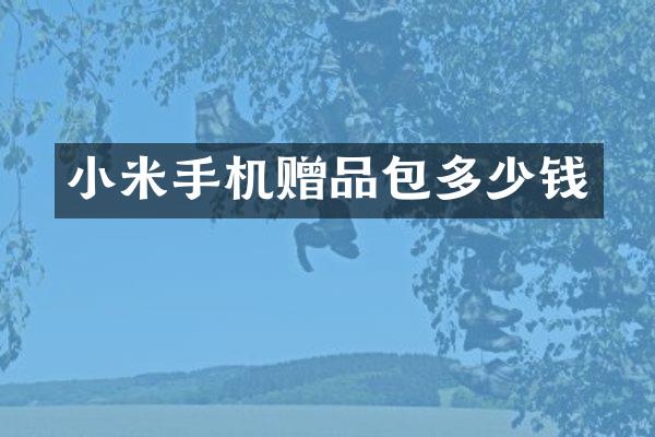 小米手机赠品包多少钱