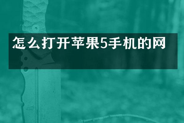 怎么打开苹果5手机的网格
