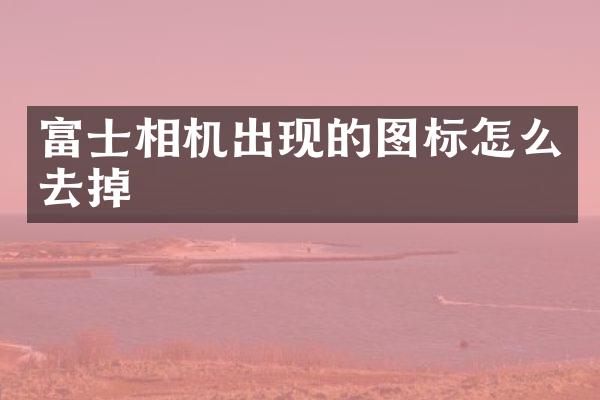 富士相机出现的图标怎么去掉