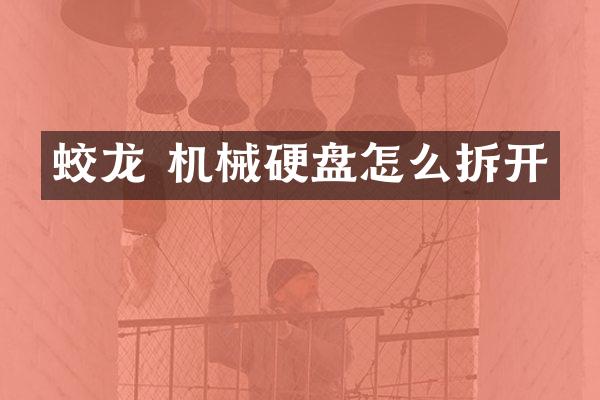 蛟龙 机械硬盘怎么拆开