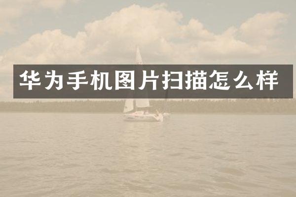 华为手机图片扫描怎么样