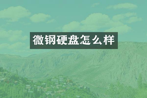 微钢硬盘怎么样