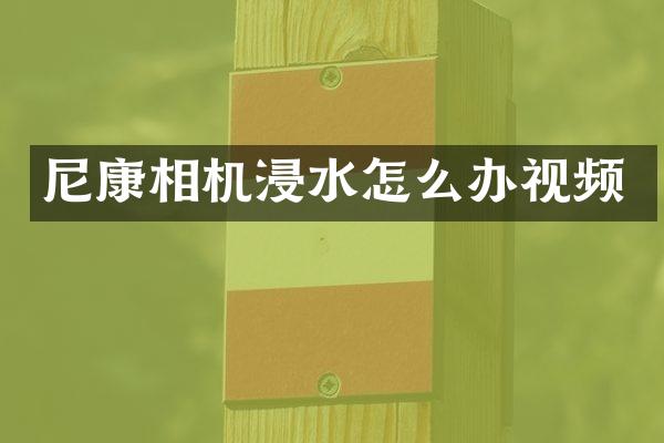 尼康相机浸水怎么办视频