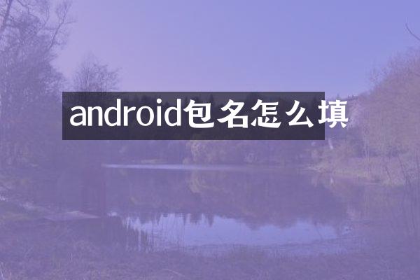 android包名怎么填
