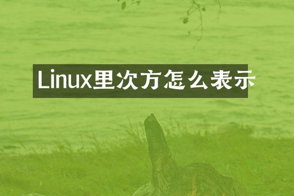Linux里次方怎么表示