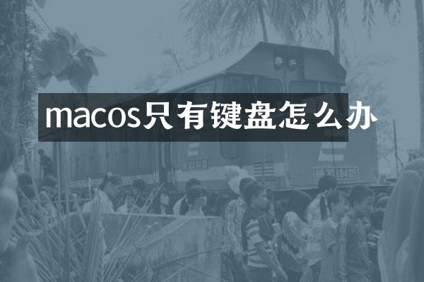 macos只有键盘怎么办