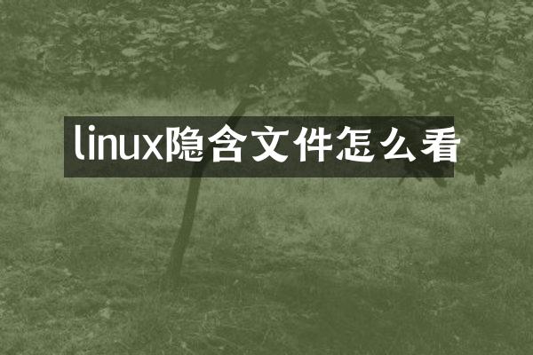 linux隐含文件怎么看